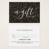 シンプルモダン商品券 (正面&裏面)