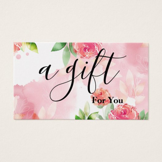 シンプルモダン商品券 (正面)