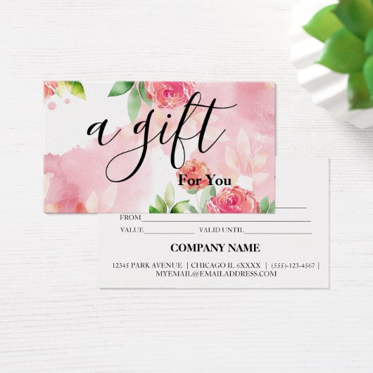 シンプルモダン商品券 (デスク)