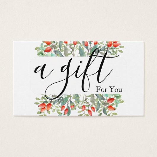 シンプルモダン商品券 (正面)