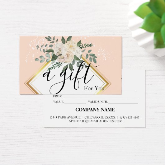 シンプルモダン商品券 (デスク)