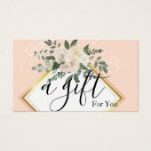 シンプルモダン商品券 (正面)