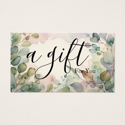 シンプルモダン商品券 (正面)