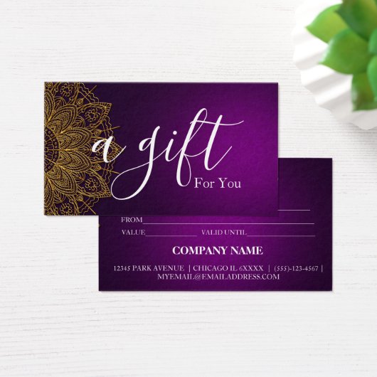 シンプルモダン商品券 (デスク)