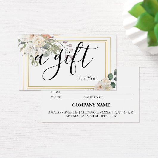 シンプルモダン商品券 (デスク)