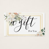 シンプルモダン商品券 (正面)