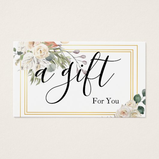 シンプルモダン商品券 (正面)