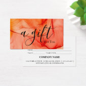 シンプルモダン商品券 (デスク)