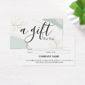 シンプルモダン商品券 (デスク)