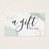 シンプルモダン商品券 (正面)