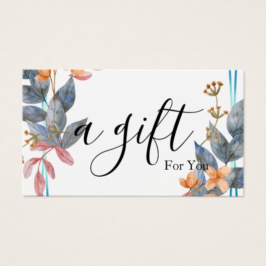 シンプルモダン商品券 (正面)