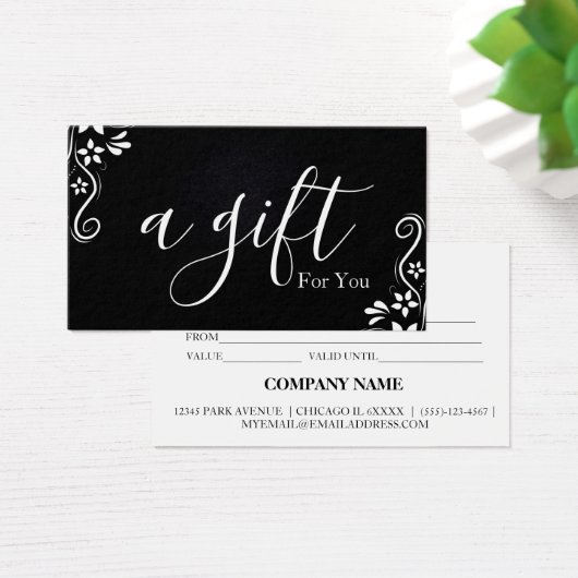 シンプルモダン商品券 (デスク)