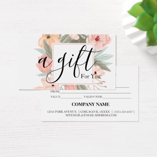 シンプルモダン商品券 (デスク)