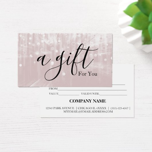 シンプルモダン商品券 (デスク)