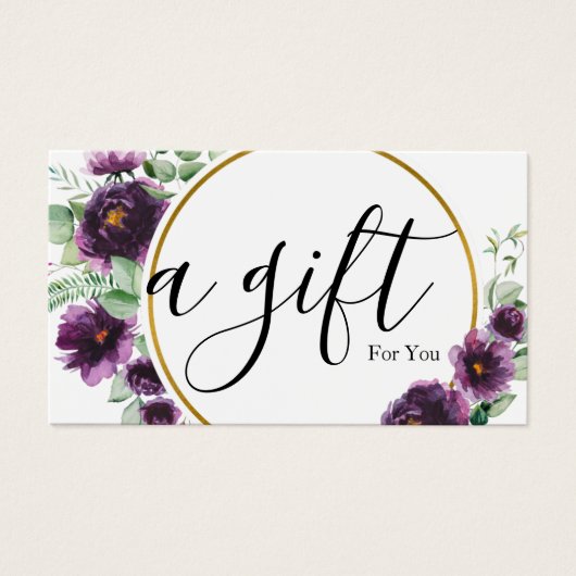 シンプルモダン商品券 (正面)