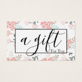 シンプルモダン商品券 (正面)