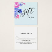 シンプルモダン商品券 (正面&裏面)