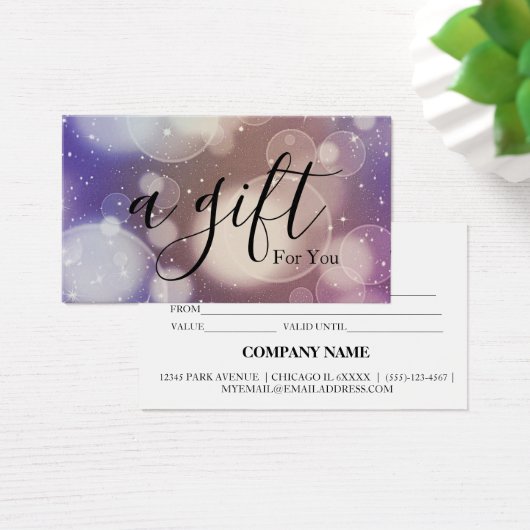 シンプルモダン商品券 (デスク)