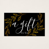 シンプルモダン商品券 (正面)