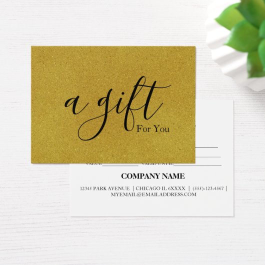 シンプルモダン商品券 (デスク)