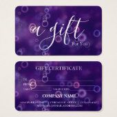 シンプルモダン商品券 (正面&裏面)