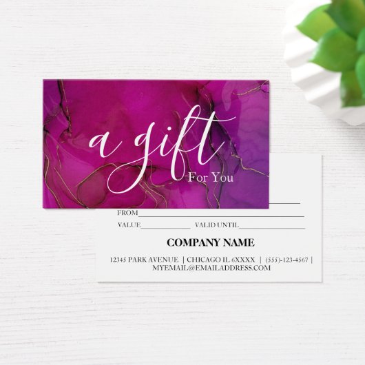 シンプルモダン商品券 (デスク)