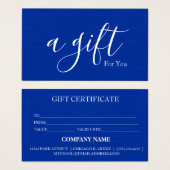 シンプルモダン商品券 (正面&裏面)