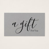 シンプルモダン商品券 (正面)