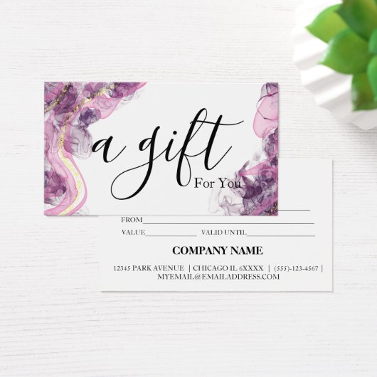 シンプルモダン商品券 (デスク)