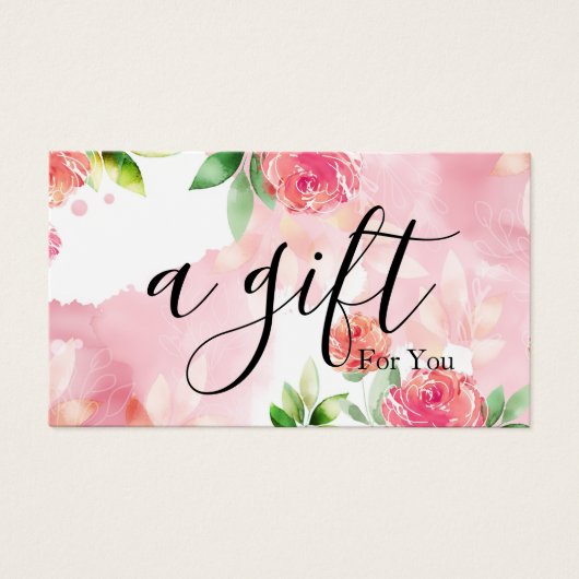 シンプルモダン商品券 (正面)