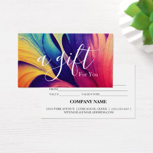 シンプルモダン商品券 (デスク)