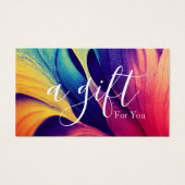 シンプルモダン商品券 (正面)