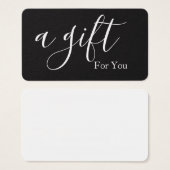 シンプルモダン商品券 (正面&裏面)