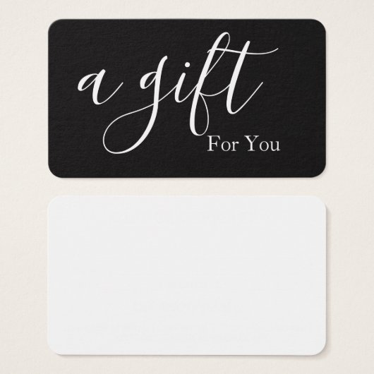 シンプルモダン商品券 (正面&裏面)