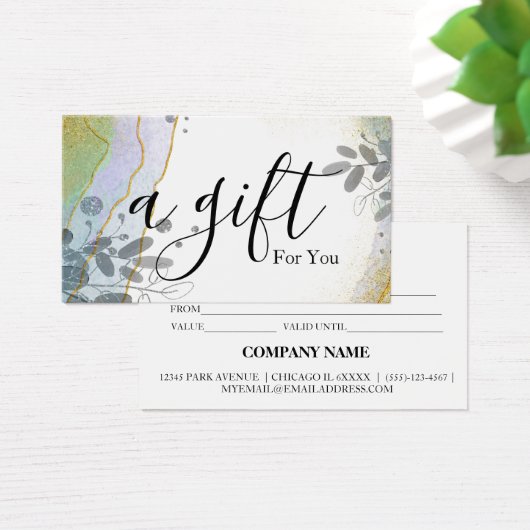 シンプルモダン商品券 (デスク)