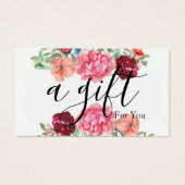 シンプルモダン商品券 (正面)