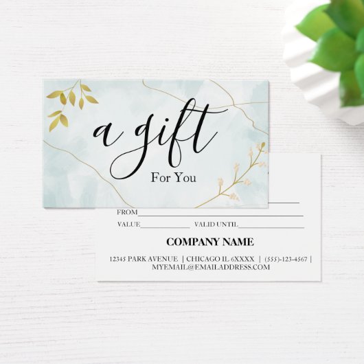 シンプルモダン商品券 (デスク)