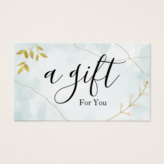 シンプルモダン商品券 (正面)