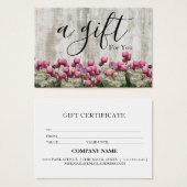 シンプルモダン商品券 (正面&裏面)