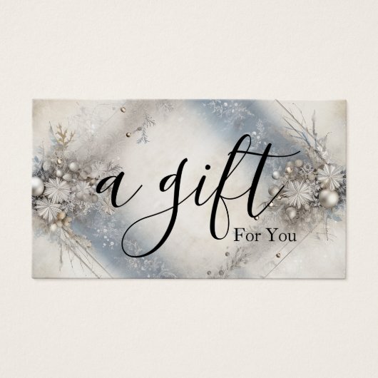 シンプルモダン商品券 (正面)