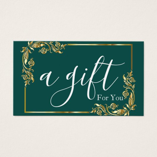 シンプルモダン商品券 (正面)