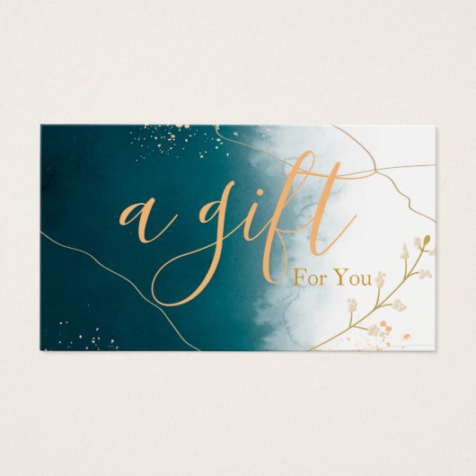 シンプルモダン商品券 (正面)