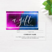 シンプルモダン商品券 (デスク)