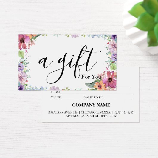 シンプルモダン商品券 (デスク)