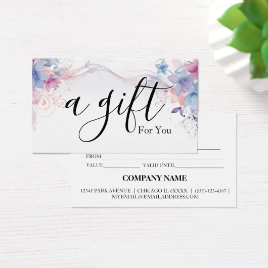 シンプルモダン商品券 (デスク)