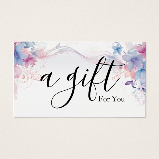 シンプルモダン商品券 (正面)