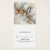 シンプルモダン商品券 (正面&裏面)