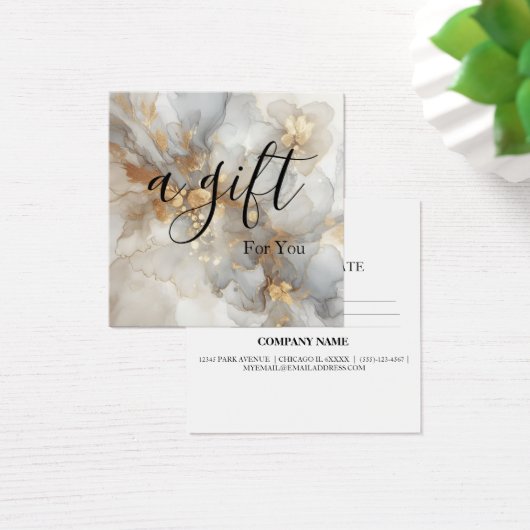 シンプルモダン商品券 (デスク)