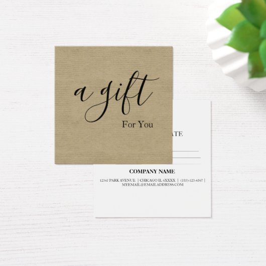 シンプルモダン商品券 (デスク)