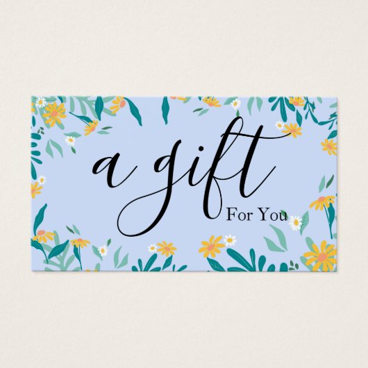 シンプルモダン商品券 (正面)